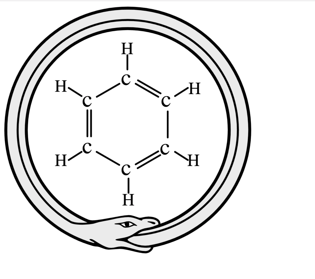 Benzyne molecules in the shape of an Ouroboros