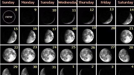 Moon phase calendar May2005 e1676909636878