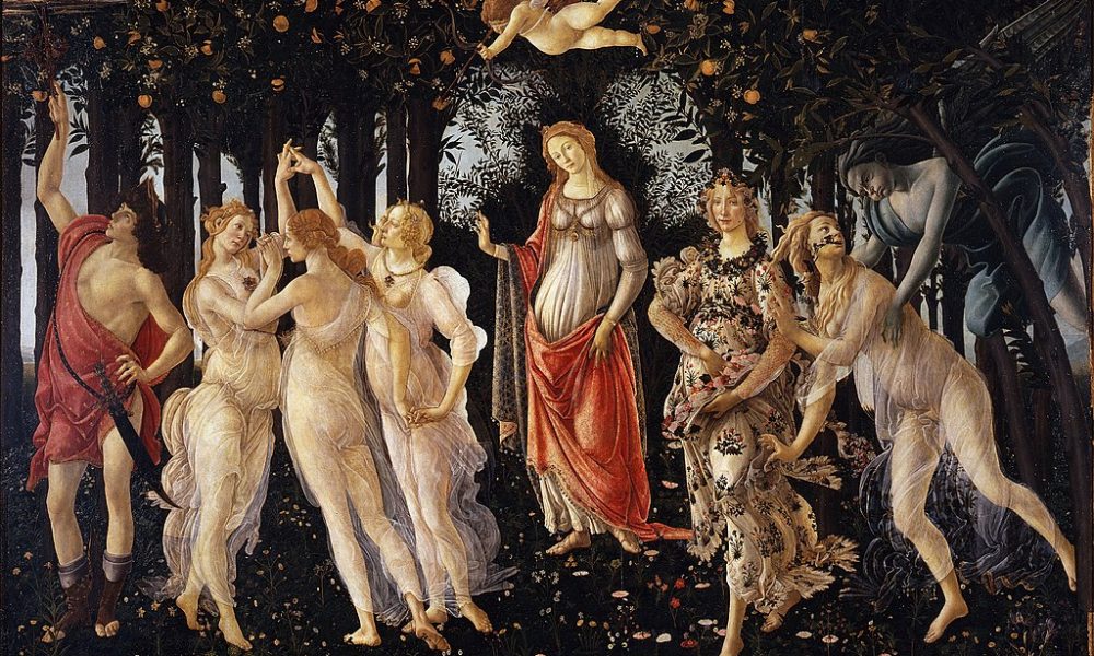 the Botticelli Primavera painting known to symbolize Spring