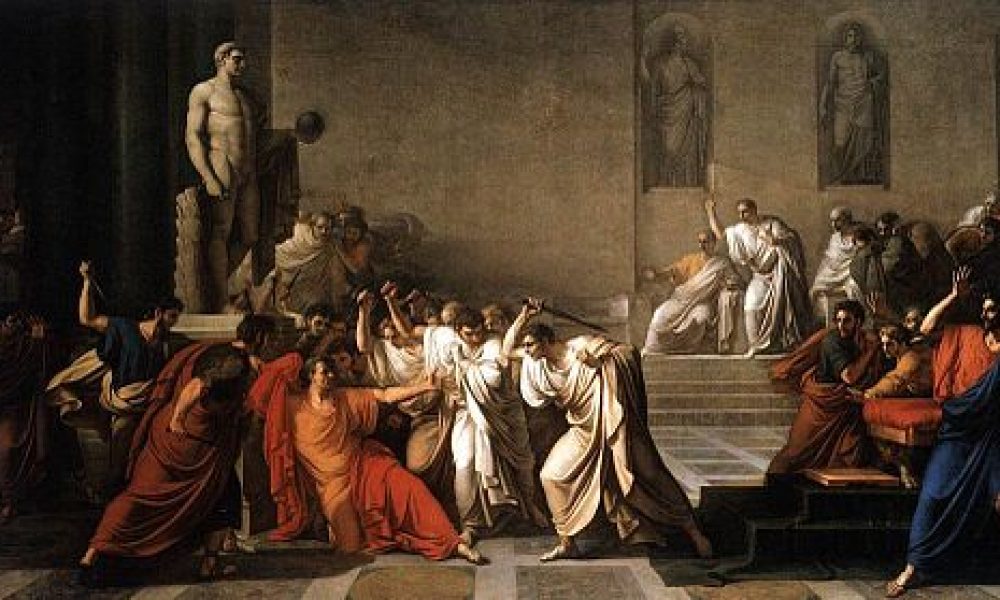 Assassination of Julius Caesar - by Vincenzo Camuccini